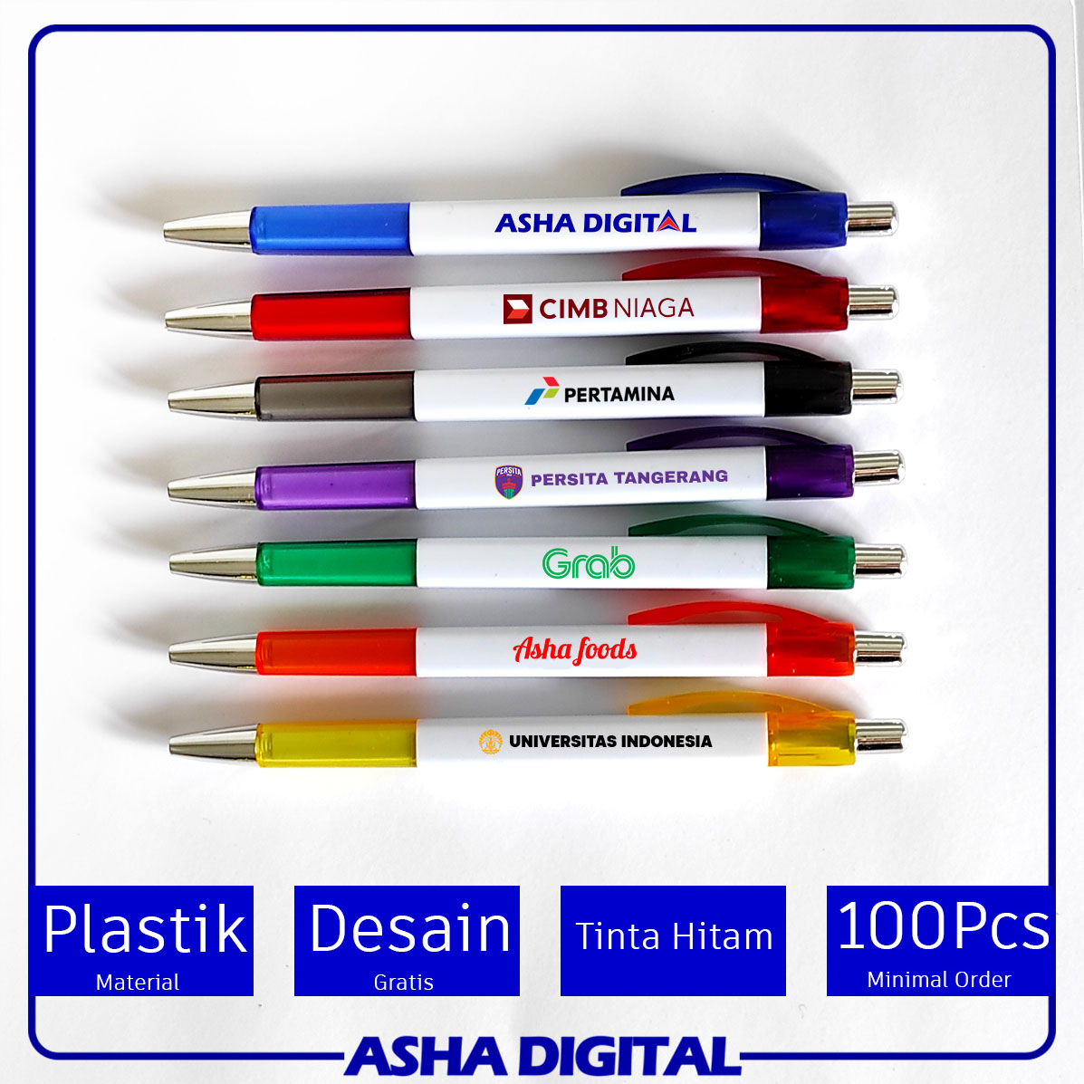 Pulpen UV Print Model Segi Empat