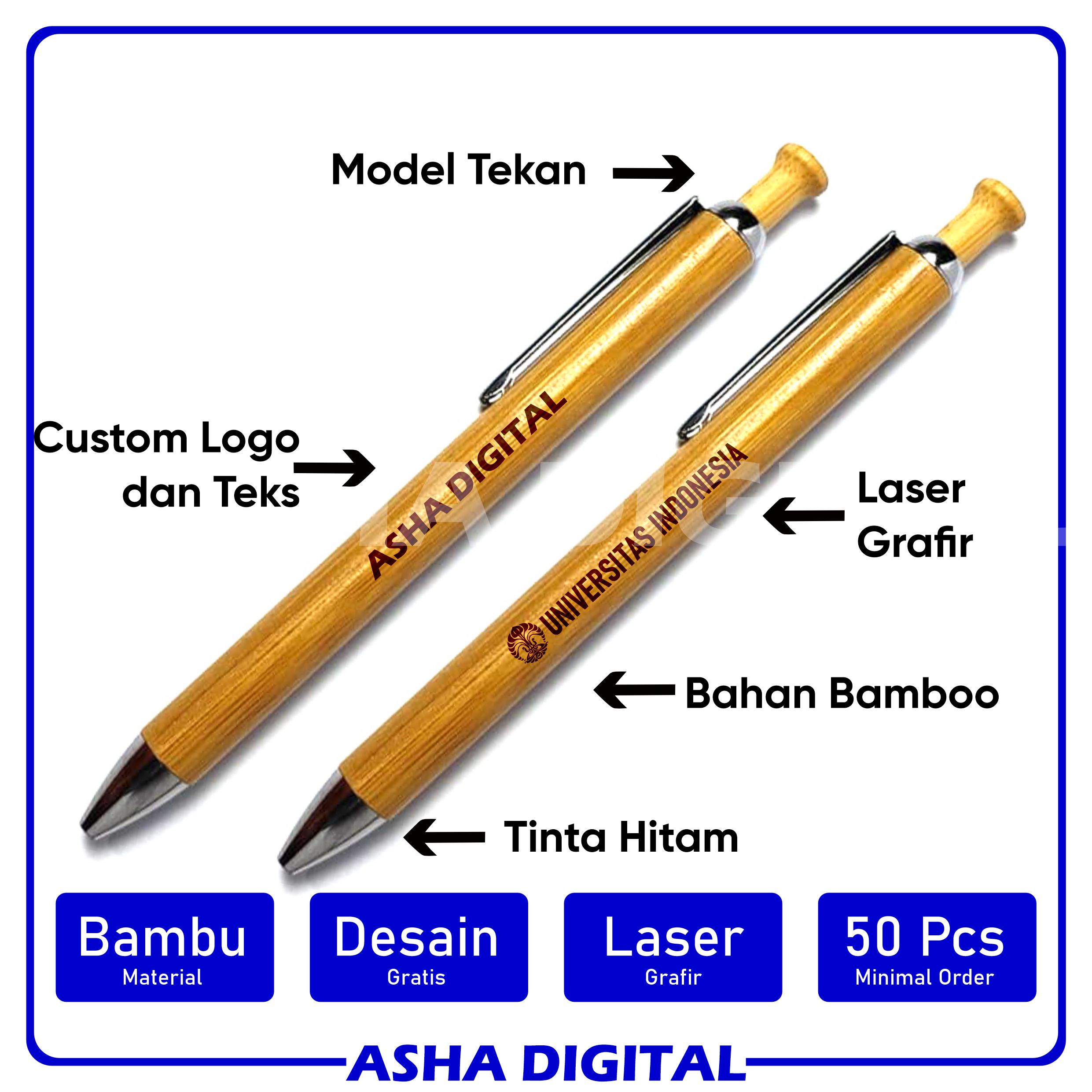 Pulpen Custom Grafir Bambu 05