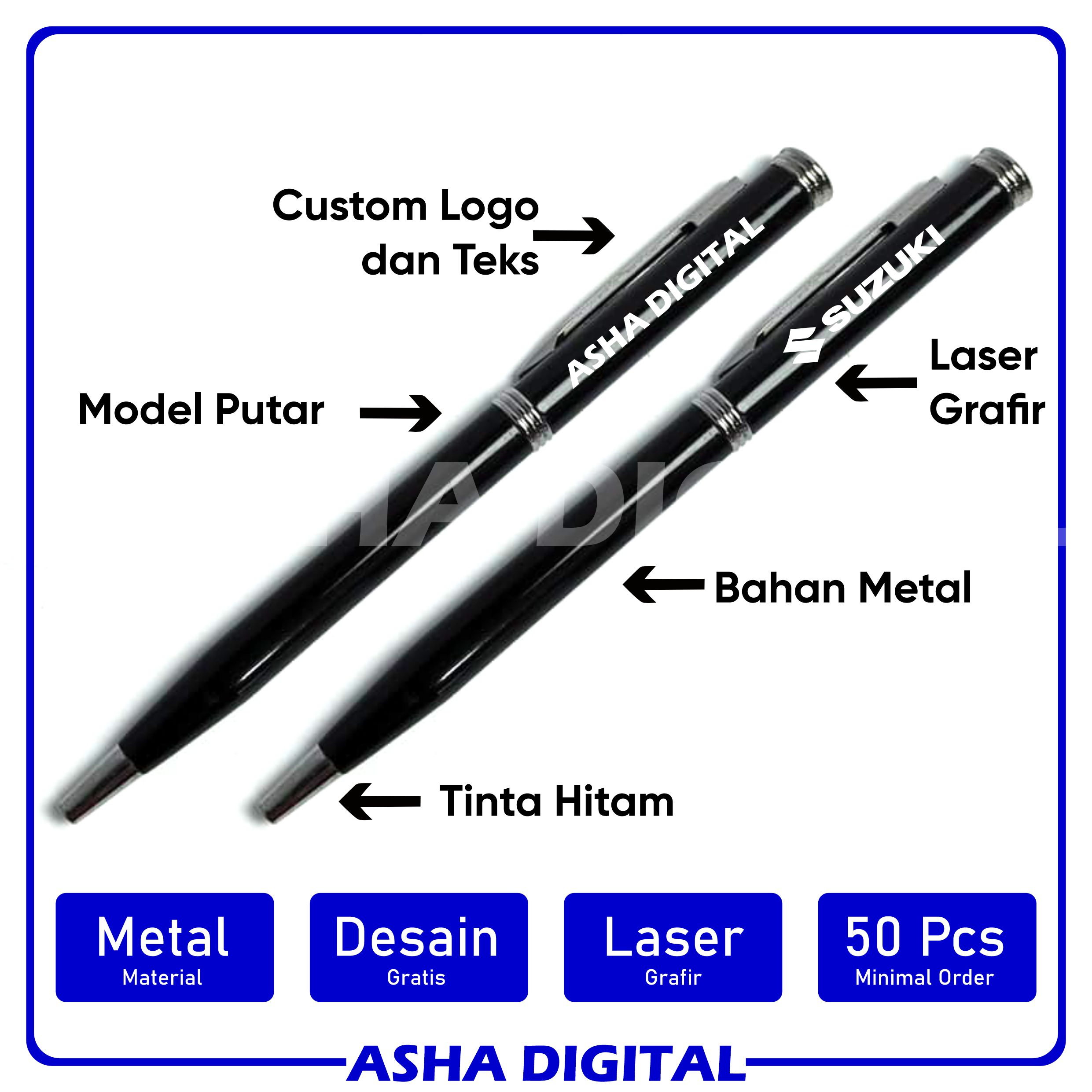 Pulpen Custom Grafir Metal 02