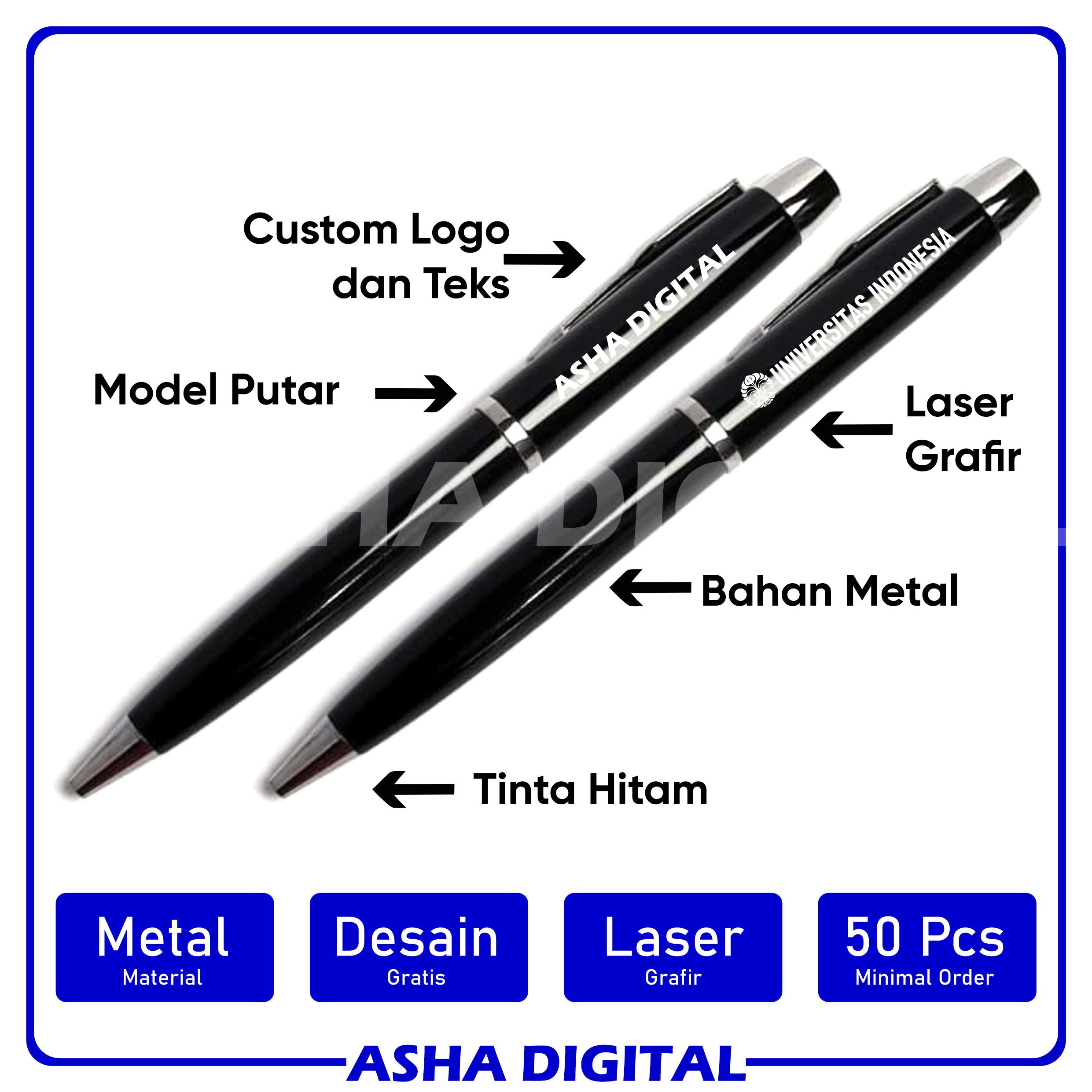 Pulpen Custom Grafir Metal 05