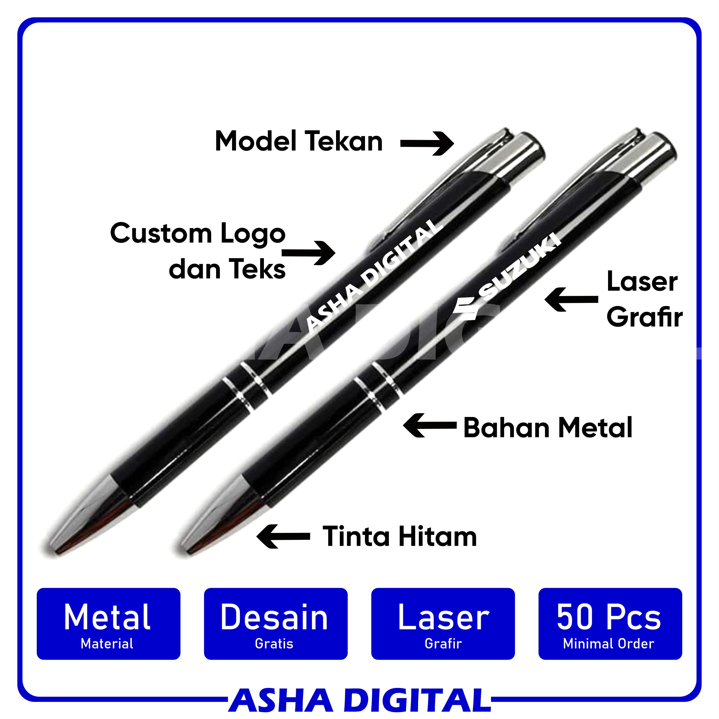 Pulpen Custom Grafir Metal 04